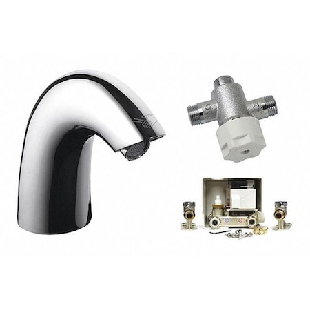 Toto Sensor Single Hole Mount, 1 Hole Mid Arc Bathroom Faucet, Polished chrome TEL101-D10ET#CP