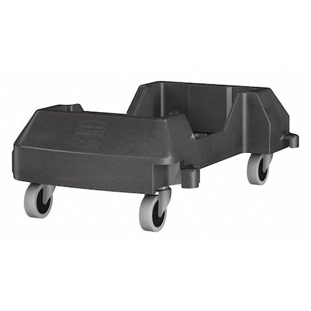 Rubbermaid Commercial Container Dolly, 200 lb. Load Cap., Black 1980602