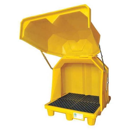 Ultratech Spill Pallet, 66 gal Spill Capacity, 4 Drums, 6,000 lb Load Capacity, Polyethylene 1081