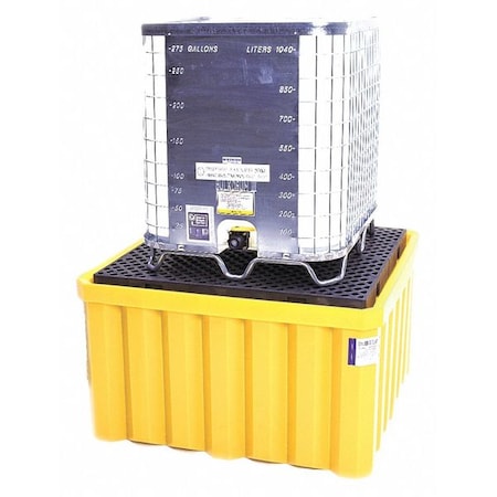 Ultratech Spill Pallet, 400 gal Spill Capacity, 0 Drums, 16,000 lb Load Capacity, Polyethylene 1058