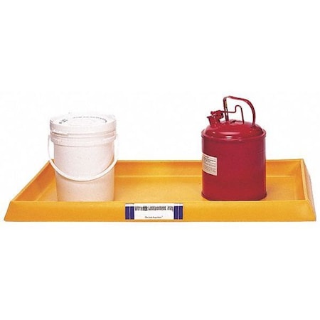 Ultratech Spill Tray, Yellow, Rectangle, 16.5 gal 2351