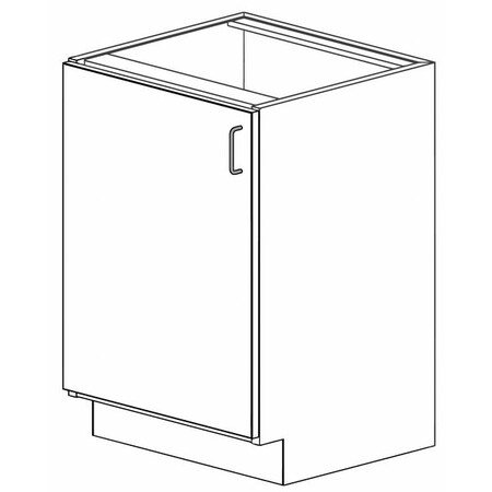 Instock Base Cabinet, HDPE, White, 24"W NHDPE103-24-W
