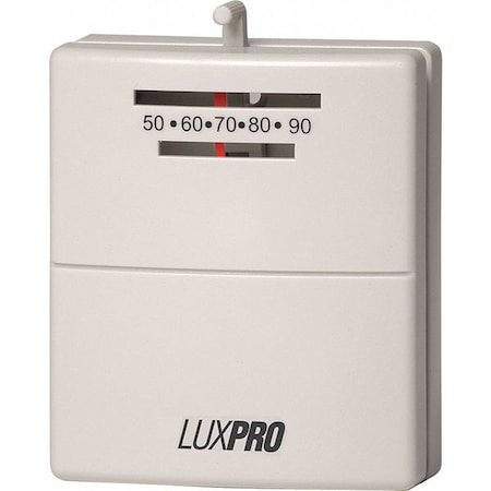 Lux Heat-Only Mechanical Thermostat, 1 H 1 C, Wall Mount, Hardwired, 24VAC  PSM30SA | Zoro