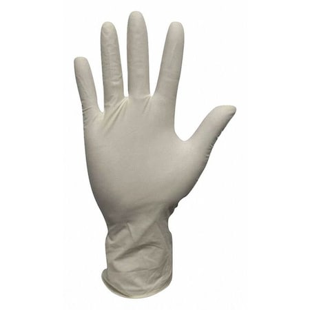 Condor Disposable Gloves, 4 mil Palm, Latex, Powdered, XL (10), 100 PK, Beige 53CV58