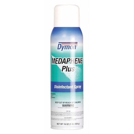 Dymon Medaphene Plus Disinfectant Spray, 16 oz, Aerosol Can, Floral 35720