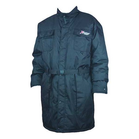 Polar Plus Coat, 480 Denier Nylon, Zipper and Snaps/Storm Flaps, Navy, 4Xl 34032-4XL