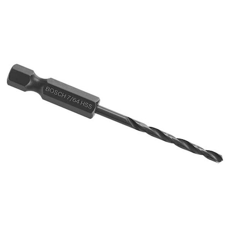 Bosch Impact Drill Bit, 7/64" Size, 2-3/4" L BL2134IM