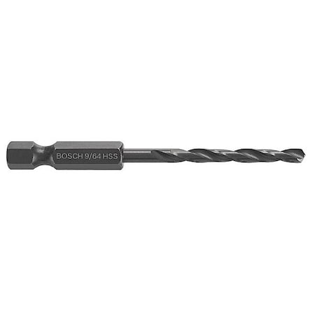 Bosch Impact Drill Bit, 9/64" Size, 2-7/8" L BL2136IM