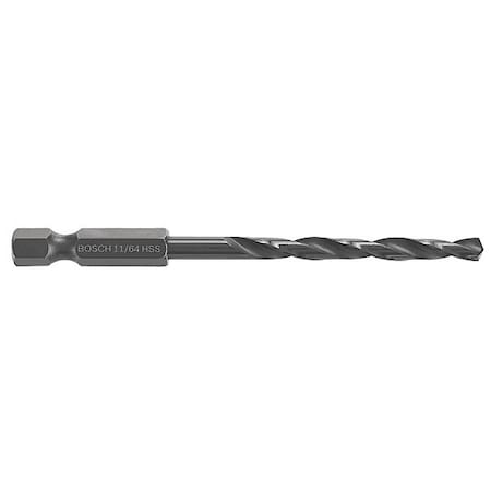 Bosch Impact Drill Bit, 11/64" Size, 3-1/4" L BL2138IM
