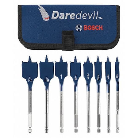 Bosch Wood Drilling Spade Bit Set, 8 Pieces DSB5008P
