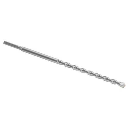 Bosch 2-Cutter Hammer Drill Bit, Three-Flat Shank 1/2" x 12"L, Round LBH011