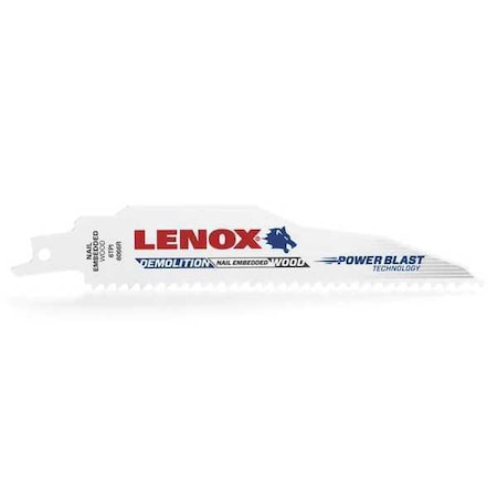 Lenox 6 in x 6 TPI, Reciprocating Saw Blade Set, LENOX, 25 PK 20514B6066R