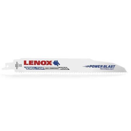 Lenox 9 in x 6 TPI Reciprocating Saw Blade Set, LENOX, 25 PK 20523B966R
