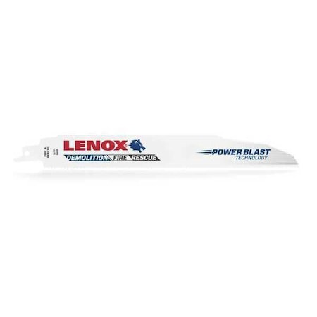 Lenox 9 in L x 10 TPI Reciprocating Saw Blade, 25 PK 20524B960R