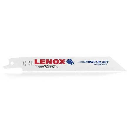 Lenox 6 in L x 24 TPI Reciprocating Saw Blade, 50 PK 22757OSB624R
