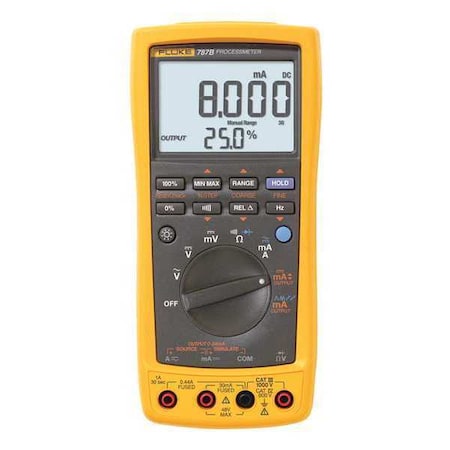Fluke Digital Multimeter, 1,000 V Max DC, 9999 Instrument Counts, LCD FLUKE-787B/WWG