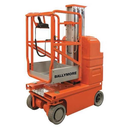 BALLYMORE Personnel Lift, Yes Drive, 330 lb Load Capacity, 6 ft 8 in Max. Work Height DVML-18