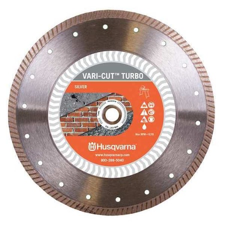 Husqvarna Diamond Saw Blade, Demolition, 4-1/2" dia. Vari-Cut Turbo 4.5