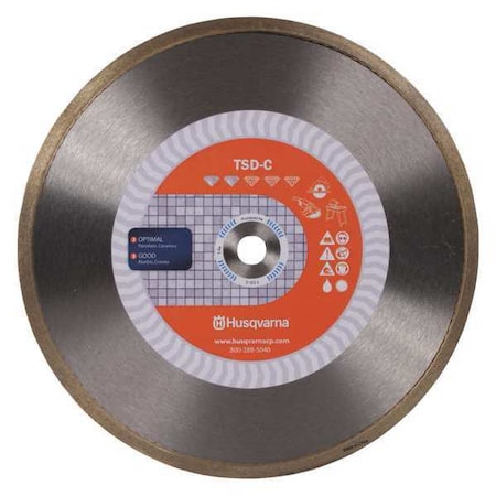 Husqvarna Diamond Saw Blade, Demolition, 10" dia. TACTI-CUT C 10