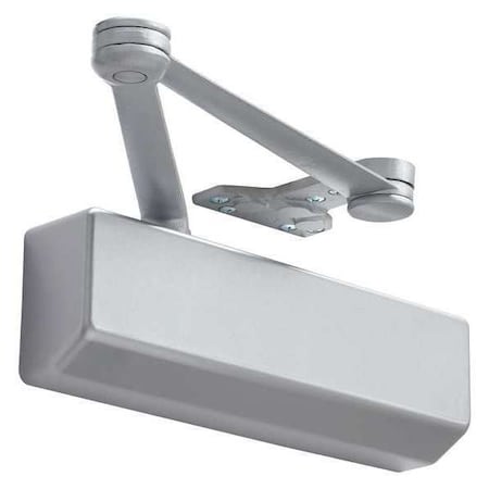 Stanley Security Manual Hydraulic Stanley CLD 4550 Door closer Heavy Duty Interior and Exterior, Silver CLD4551S689SN