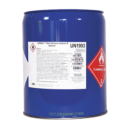 Dowsil Cleaner and Surface Prep, 14.7 kg, Pail, Clear, Silicone Base, OS-2 3164888