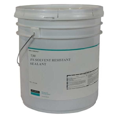 Dowsil Solvent Resistant Sealant, 23 kg, Pail, White, Silicone Base, 730 4095684