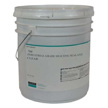 Dowsil Industrial Grade Silicone Sealant, 17 kg, Pail, Clear, Silicone Base, 700 4060071