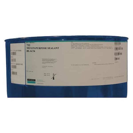 Dowsil Multi-Purpose Sealant, 205 kg, Pail, Black, Silicone Base, 732 4023906
