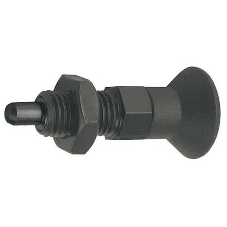 KIPP Indexing Plunger, Size: 3, D1= M16X1.5, D=8, Style B, Non-Lockout W. Locknut, Pin Hardened K0630.22308