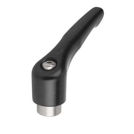 Kipp Adjustable Handle, Size: 0 1/4-20, Zinc Black Satin