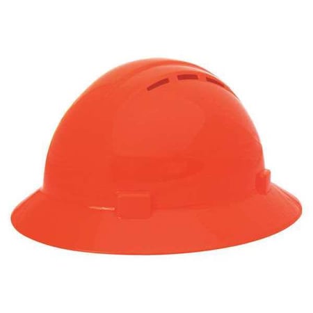 Deltaplus Hard Hat, Americana, Polyethylene, 4 Point Pinlock, Type 1, Class C, Hi-Vis Orange WEL19537GY