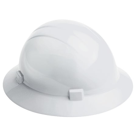 Deltaplus Hard Hat, Americana 360(R), Polyethylene, 4 Point Ratchet, Type 2, Class E, White WEL20004WH