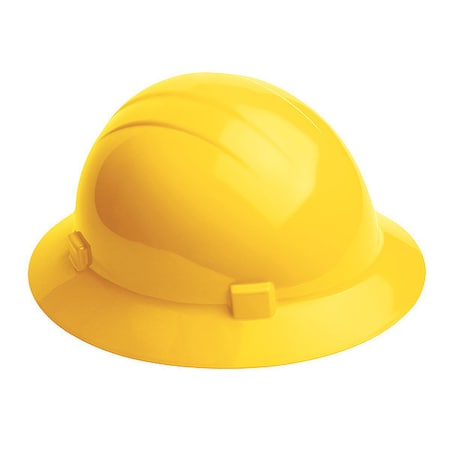 Deltaplus Hard Hat, Americana 360(R), Polyethylene, 4 Point Ratchet, Type 2, Class E, Yellow WEL20005YE