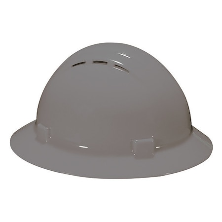 Deltaplus Hard Hat, Americana, Polyethylene, 4 Point Pinlock, Type 1, Class C, Gray WEL19537GY
