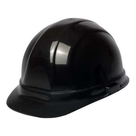 Deltaplus Hard Hat, Omega II, Polyethylene, 6 Point Ratchet, Type 1, Class E, Black WEL19949BK