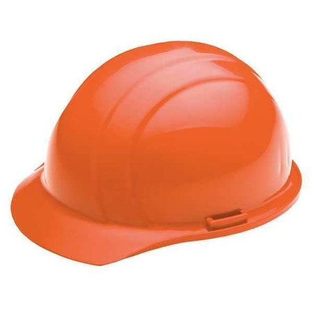 Deltaplus Hard Hat, Americana, Polyethylene, 4 Point Pinlock, Type 1, Class E, Hi-Vis Orange WEL19764RE