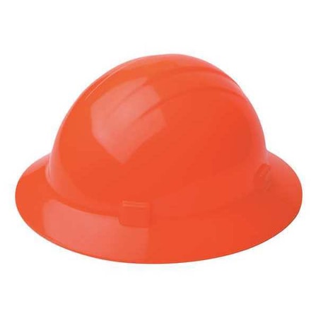 Deltaplus Hard Hat, Americana, Polyethylene, 4 Point Ratchet, Type 1, Class E, Hi-Vis Orange WEL19225HO