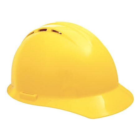 Deltaplus Hard Hat, Americana, Polyethylene, 4 Point Ratchet, Type 1, Class C, Yellow WEL19452YE