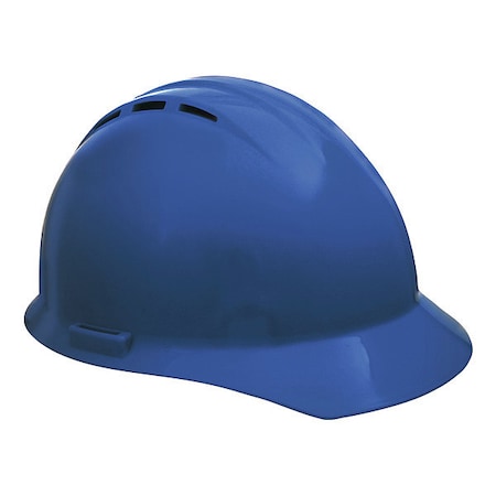 Deltaplus Hard Hat, Americana, Polyethylene, 4 Point Ratchet, Type 1, Class C, Blue WEL19456BL