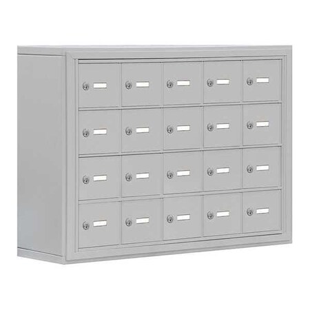 Salsbury Industries Cell Phone Locker, 9 1/4 in D, (5) Wide, (20) Openings 19048-20ASK