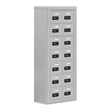 Salsbury Industries 17 1/2 in W, 9 1/4 in Silver 19078-14ASC