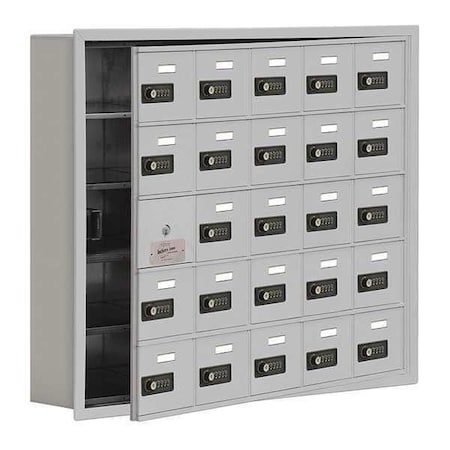 Salsbury Industries 35 3/4 in W, 5 3/4 in D, Silver 19155-25ARC