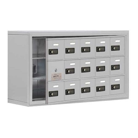 Salsbury Industries 20 in H, (5) Wide, (14) Openings, Silver 19138-15ASC