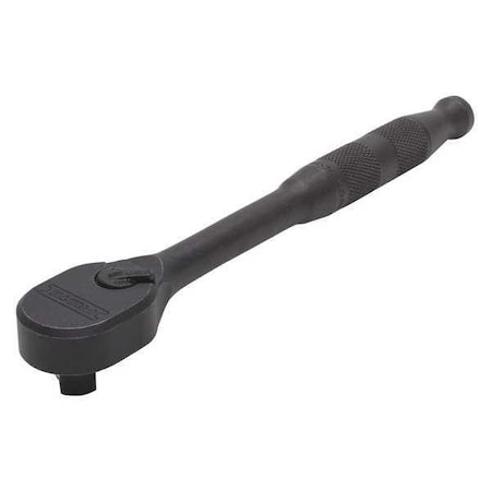 Proto 1/2" Drive 90 Geared Teeth Pear Head Style Hand Ratchet, 10-11/16" L, Black Oxide Finish J5449HTCBL