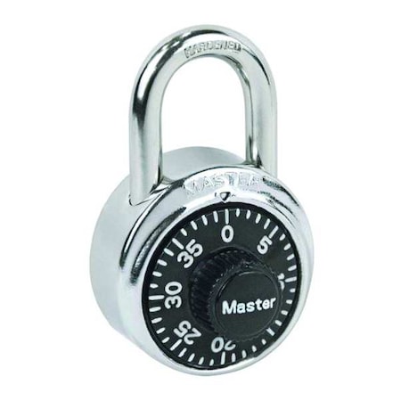 Master Lock Combination Padlock, Center Dial, Round 1513
