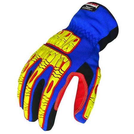 Condor Impact Gloves, Size L, Blue, PR 53GN12
