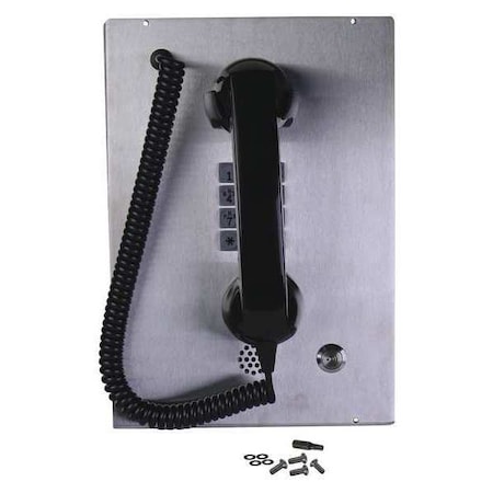 Hubbell Gai-Tronics Front Panel, Gray, Plastic 12576-129