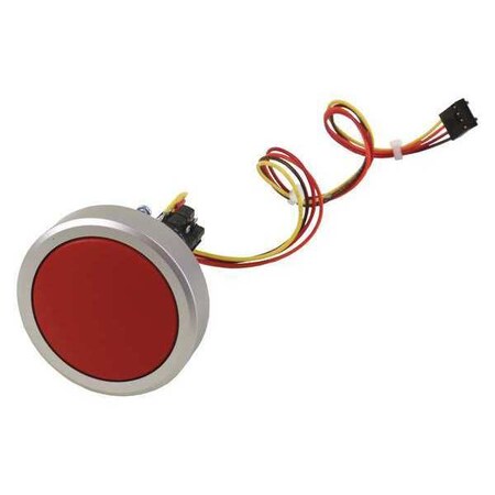 Hubbell Gai-Tronics Round Push-Button Kit, Red, Plastic 12520-009