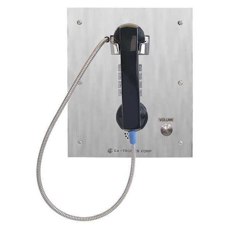 Hubbell Gai-Tronics Telephone, Ethernet, Silver, Flush Mount 276-710