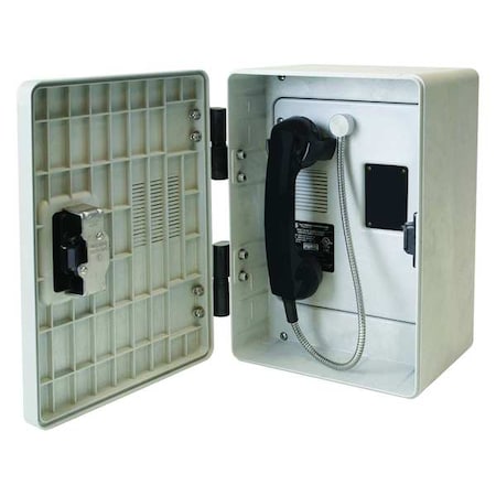 Hubbell Gai-Tronics Autodial Telephone, Analog, Gray 257-001AC